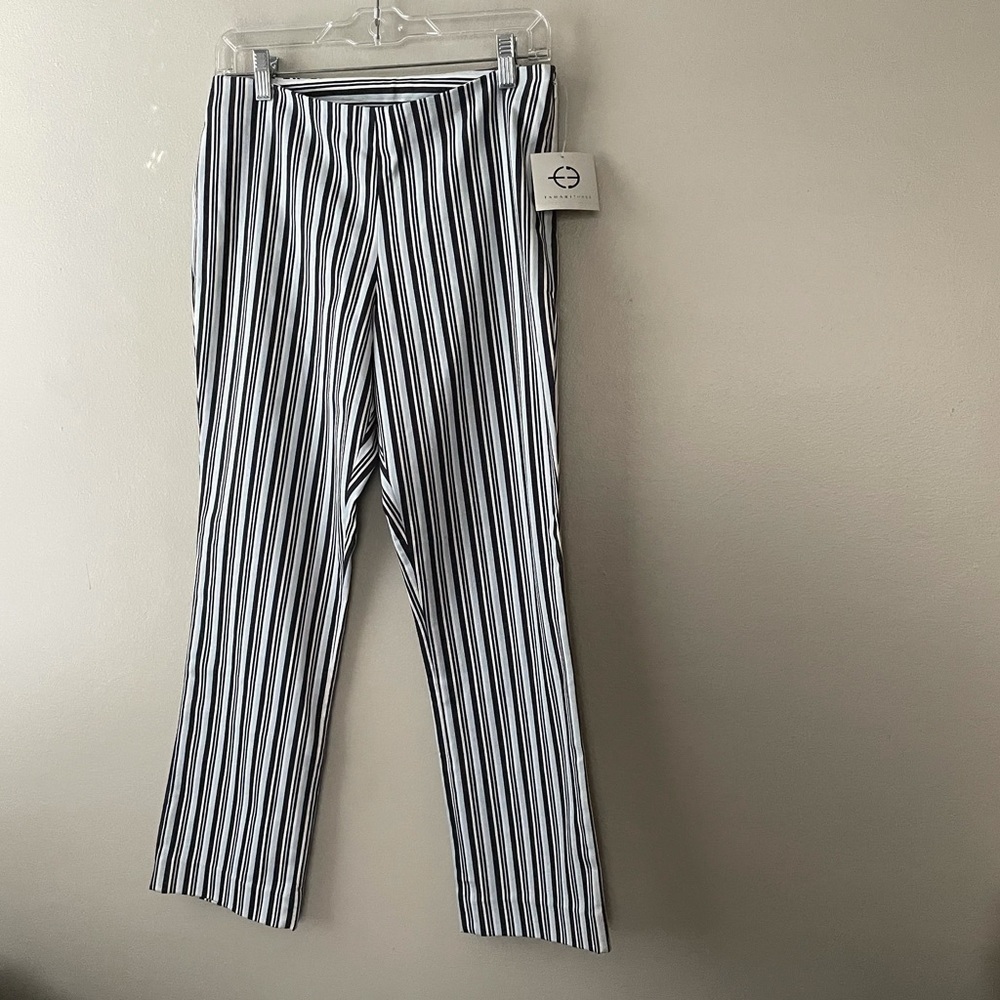 NWT Tahari Three Color Slate Blue Pants